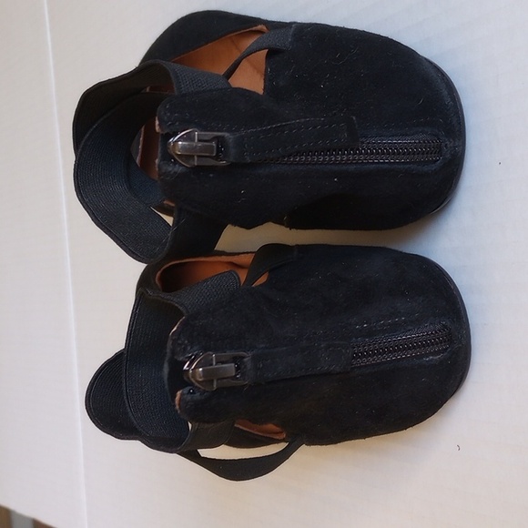 Kenneth Cole X Gentle Soles Bay Unique Leather Ballet Flats 7.5 Black Suede - Picture 5 of 11